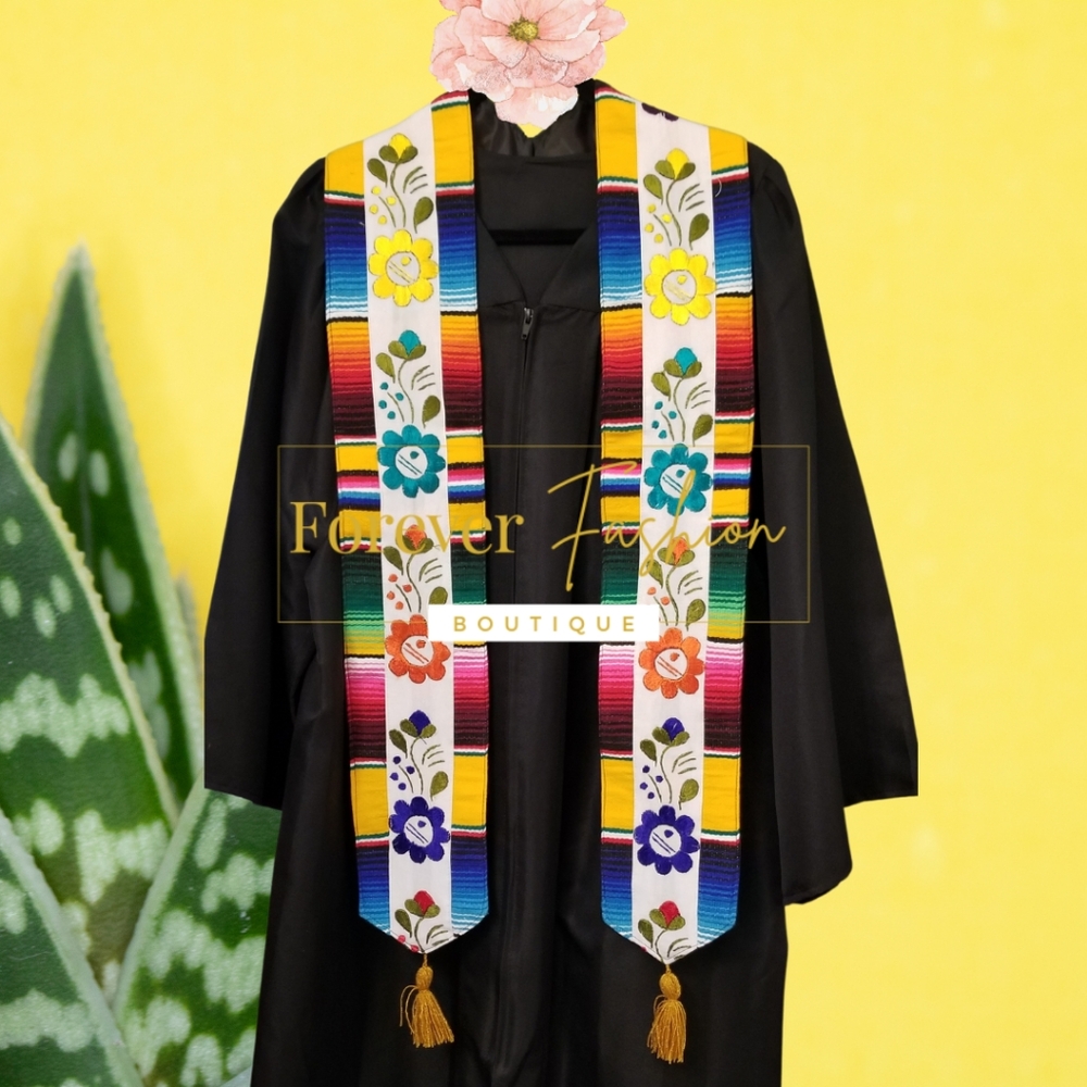 Embroidered Serape Graduation Stole/Sash